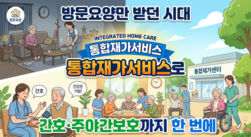 집에서 받는 돌봄의 진화, 통합재가서비스 대상·유형·신청법 총정리