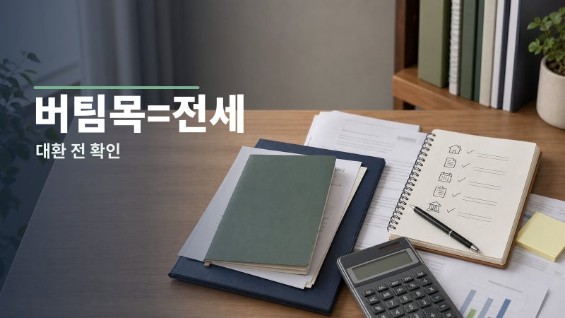 신생아 특례 버팀목대출 대환, 기존 전세대출이면 먼저 볼 순서