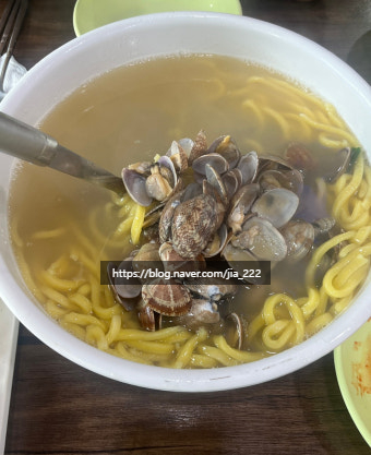 황도바지락칼국수 사진 1