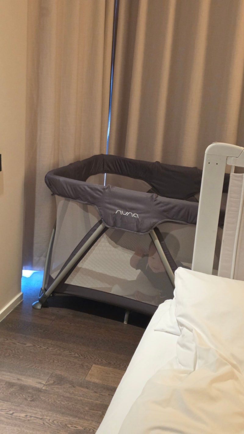 뉴나 세나 이동식 아기침대 돌아기 여행 필수템 진짜 만족해요