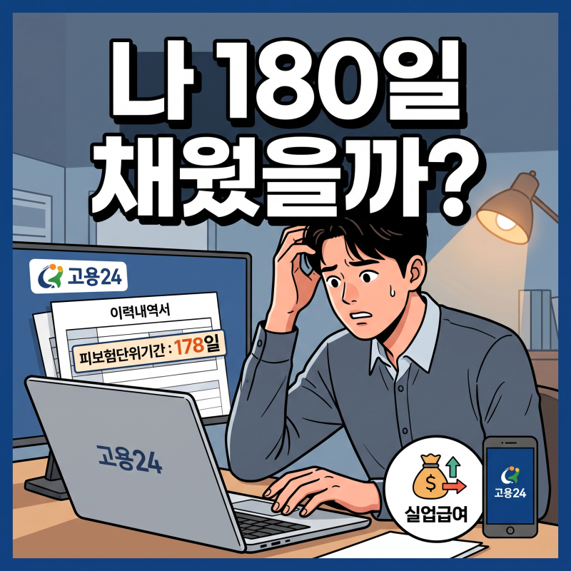 피보험단위기간 확인, 달력 6개월로 착각하면 손해입니다