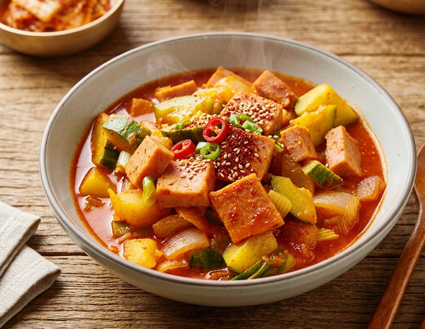 초간단 스팸 감자찌개.