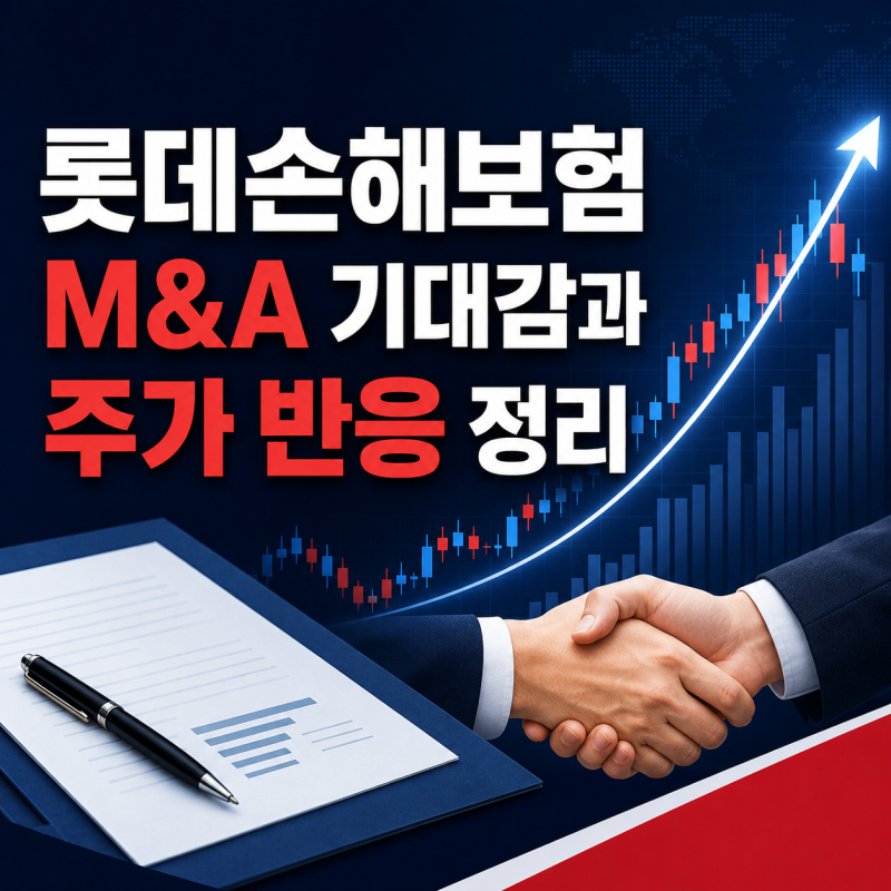 롯데손해보험 M&A 기대감과 주가 반응 정리