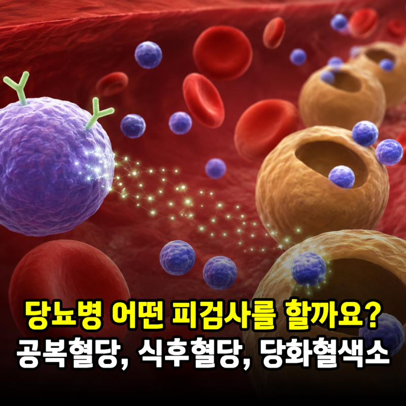당뇨병 어떤 피검사를 할까요? 공복혈당, 식후혈당, 당화혈색소