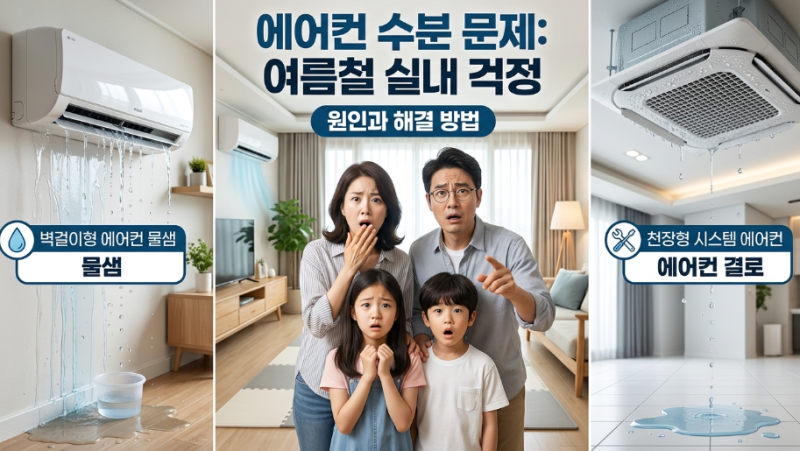 에어컨물떨어짐 시스템에어컨 벽걸이에어컨 물떨어짐 원인 및 대처법