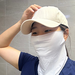 다이소 자외선 차단 마스크 러닝하면서 직접 써 본 후기