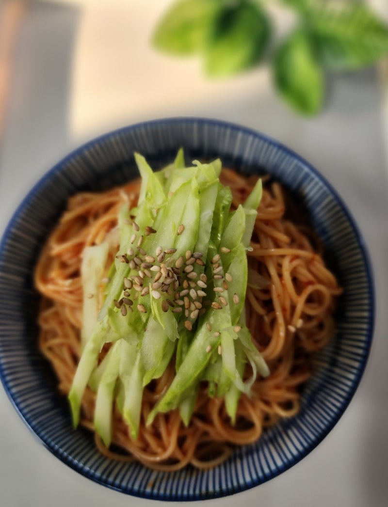 소면 대신 까펠리니 면으로 색다른 비빔국수 레시피