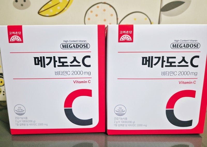 고려은단 메가도스 비타민C 2000mg 한달이상 복용한 후기