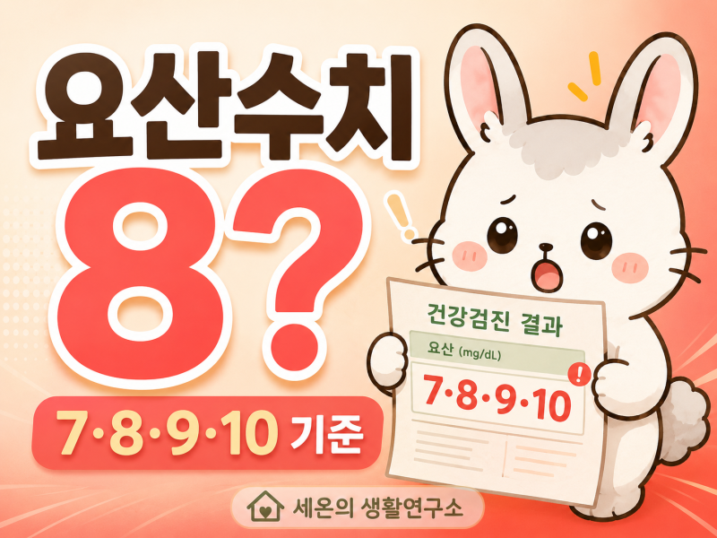통풍 요산 수치 정상 범위, 7·8·9·10 어떻게 볼까?