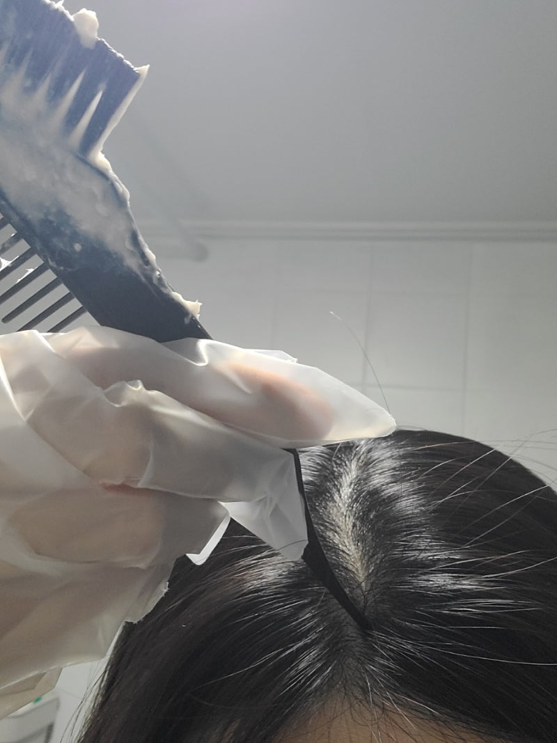 로레알 애쉬라벤더브라운 후기 새치 염색 로레알염색약 셀프염색