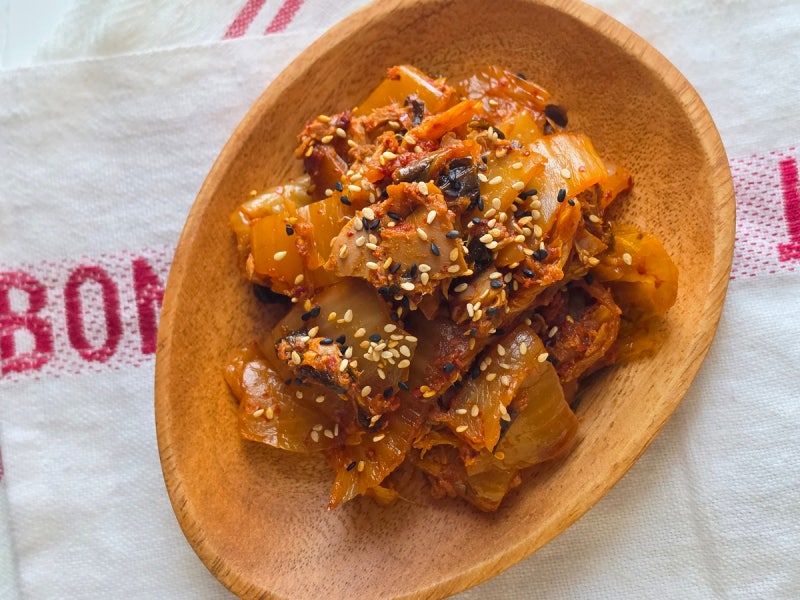 참치 김치볶음 레시피 묵은지 볶음김치 만드는법
