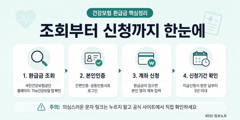 건강보험 환급금 조회방법｜내가 돌려받을 돈 있는지 확인하는 법
