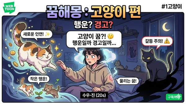 고양이 꿈 꿈해몽, 행운일까 경고의 의미일까?