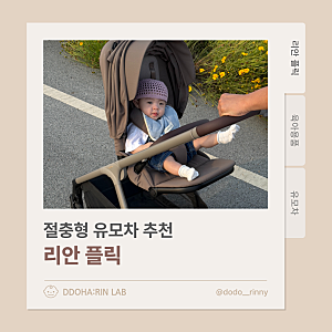 절충형 유모차 추천, 리안 플릭 한 달 사용 후기｜오토폴딩 유모차 직접 써보니