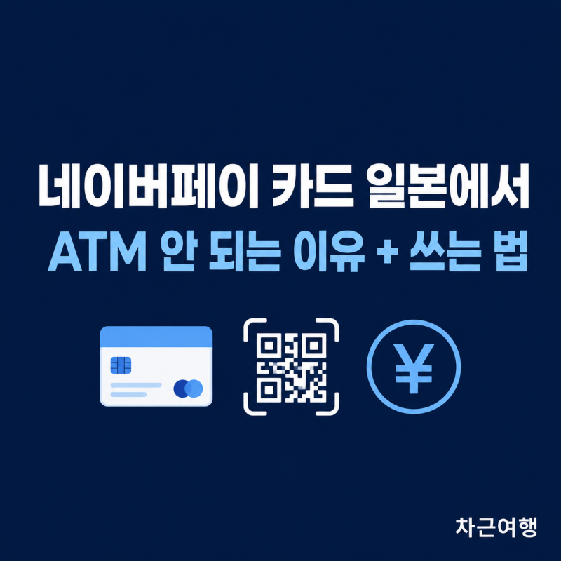 일본 여행 네이버페이 카드, ATM 출금 안 되는 이유와 대신 쓰는 법