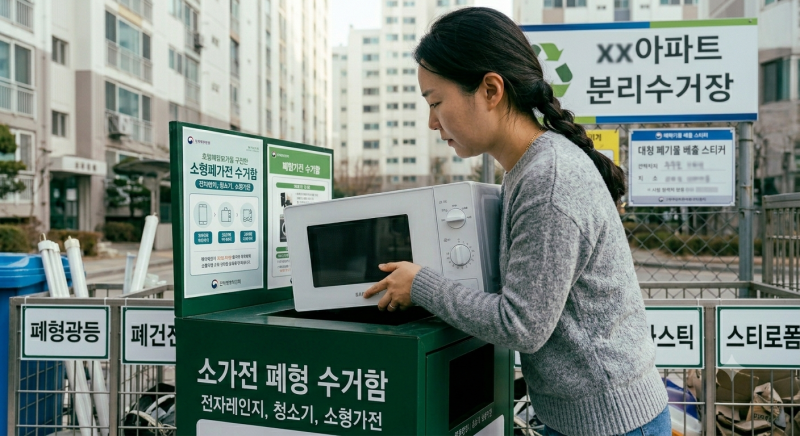 전자레인지 버리는법ㅣ소형가전 수거함·스티커·무상수거 방법까지 한번에 정리