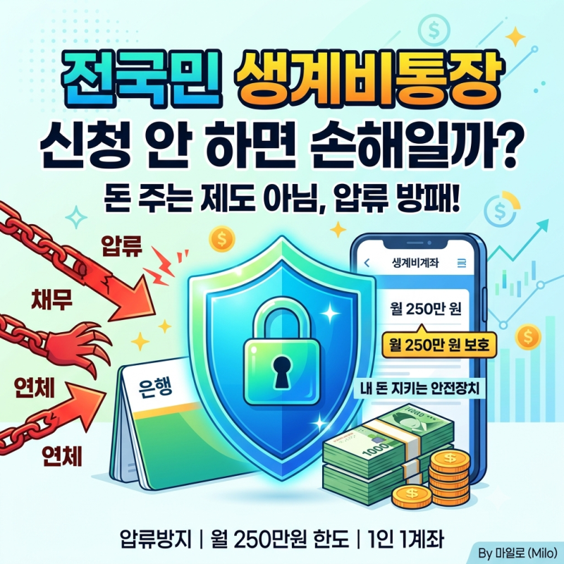 전 국민 생계비통장, 신청 안 하면 손해일까?