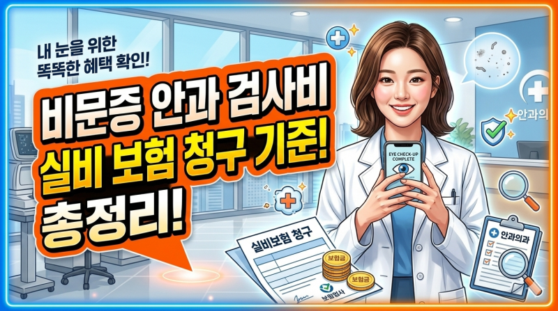 [실명 전조증상?] 비문증 안과 검사비 실비 보험 청구 기준과 레이저 치료 비용 팩트 체크