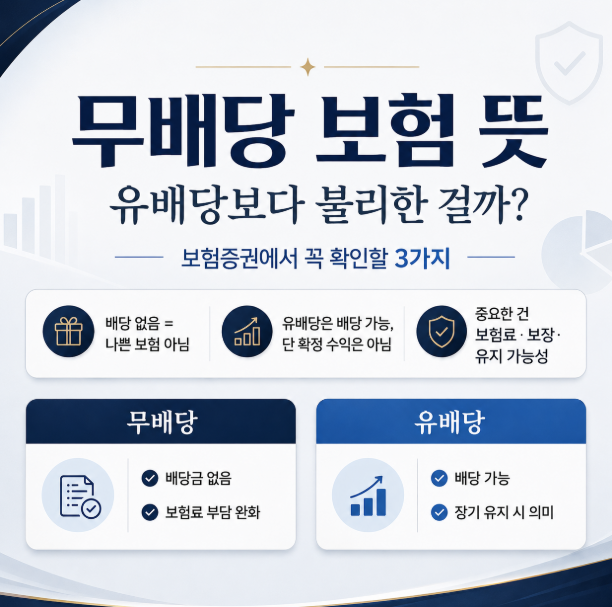 무배당 보험 뜻, 유배당보다 불리한 걸까? 보험증권 볼 때 꼭 확인할 것