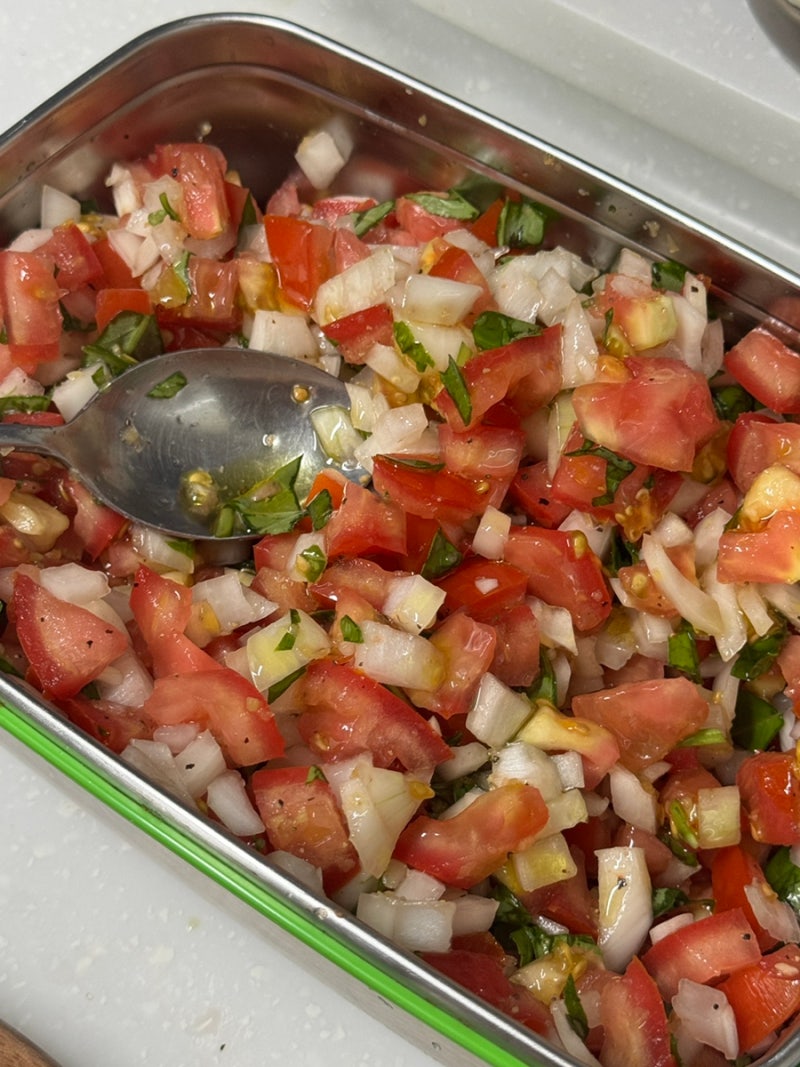 (토마토 시리즈 3탄) 고수 없이 만드는 토마토 살사소스 만들기, 다이어트 중에도 살 안 찌는 ....