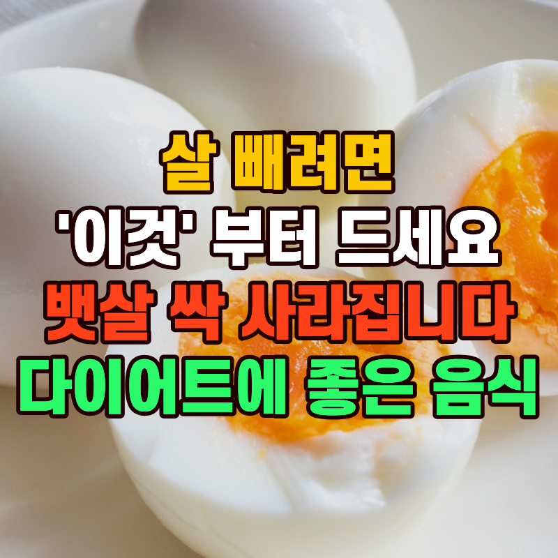 살 빼려면 이것부터 드세요! 뱃살 싹 사라집니다! 다이어트에 좋은 음식 6가지