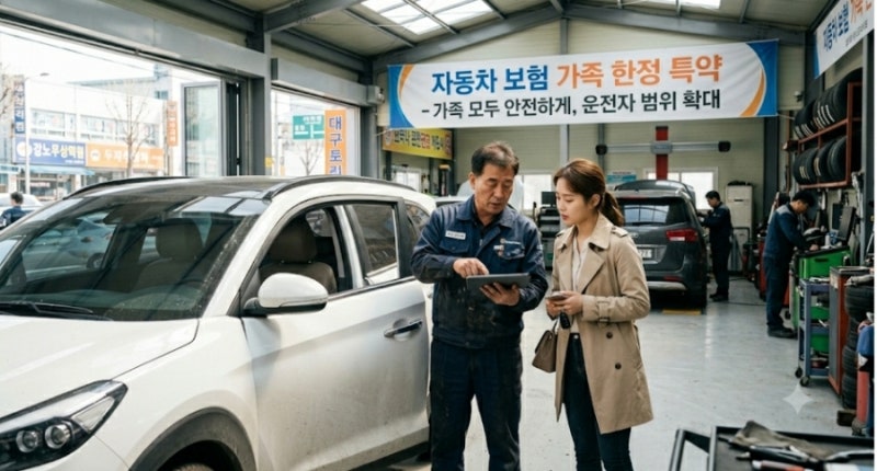 자동차 보험 가족 한정 특약 범위에 동생도 포함되나요? 급합니다.