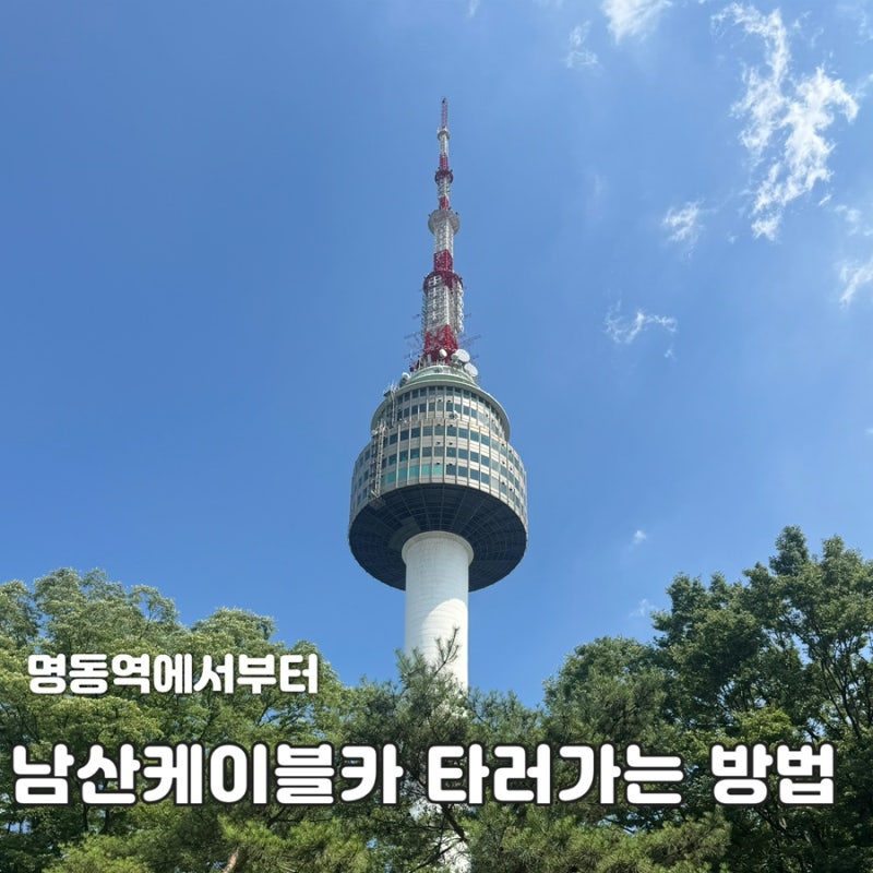 명동역에서 남산 케이블카 걸어가는 방법 주말 케이블카 대기,주차