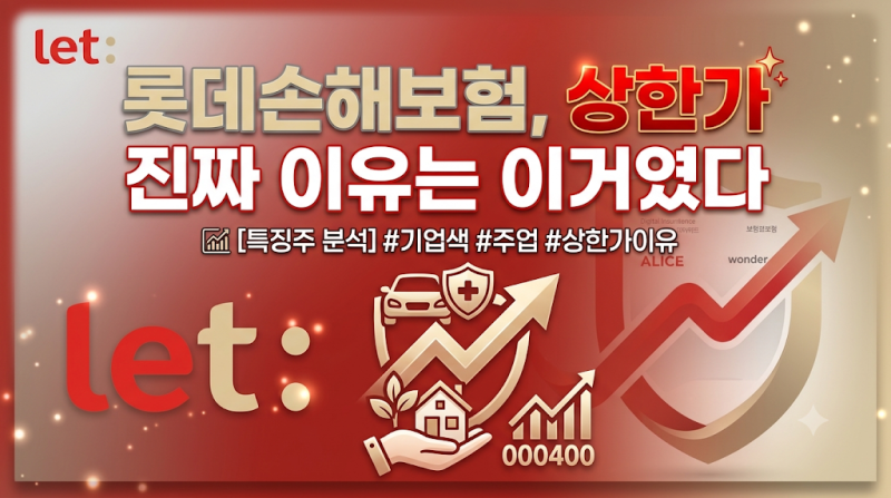 "롯데손해보험, 상한가 진짜 이유는 이거였다"