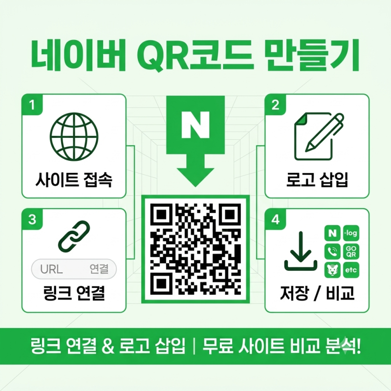 네이버 qr코드 만들기 링크 연결 방법 및 무료 생성 사이트 총정리