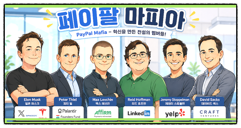 AI 시대 글로벌 IT스타트업 리더는 왜 모두 페이팔 출신일까? 페이팔 마피아가 만든 실리콘밸....
