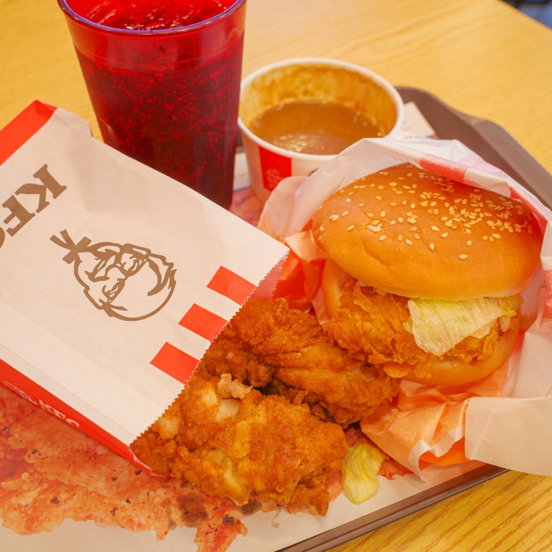 KFC 신메뉴 추천 / 영지박스, 오리지널 통다리 징거버거 빅그레이비 살사소스 메뉴판 칼로리