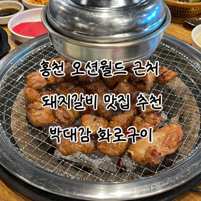 홍천 맛집 돼지갈비가 맛있는 오션월드 근처 맛집 ‘박대감화로구이‘