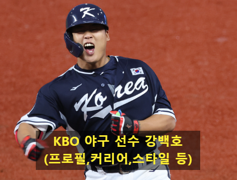 KBO 야구 선수 강백호(프로필,커리어,스타일 등)