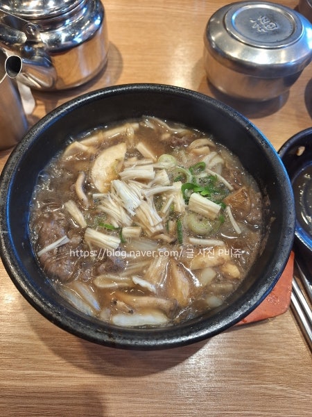 부산 강서구 화전동 한우불고기뚝배기, 물비빔 메밀냉면