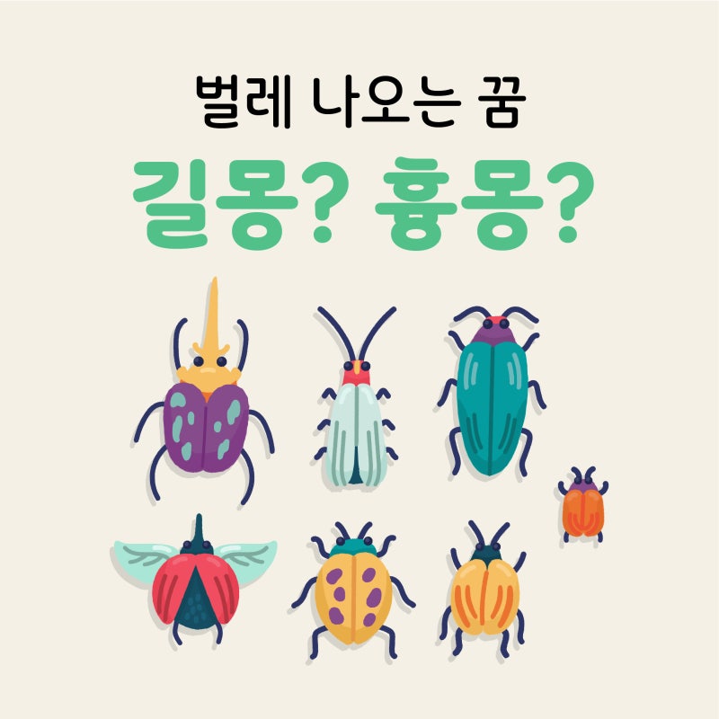 벌레 나오는 꿈 해몽｜길몽과 흉몽의 차이 정리