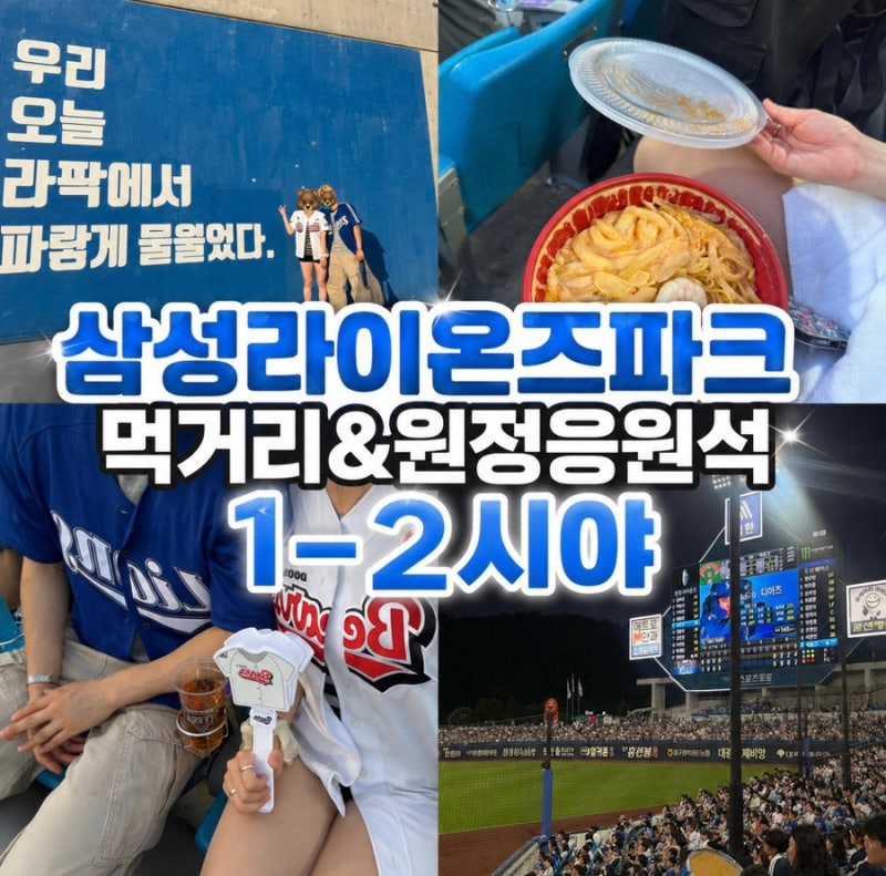 삼성라이온즈파크 원정응원석 좌석 시야, 먹거리,가는법까지 총정리