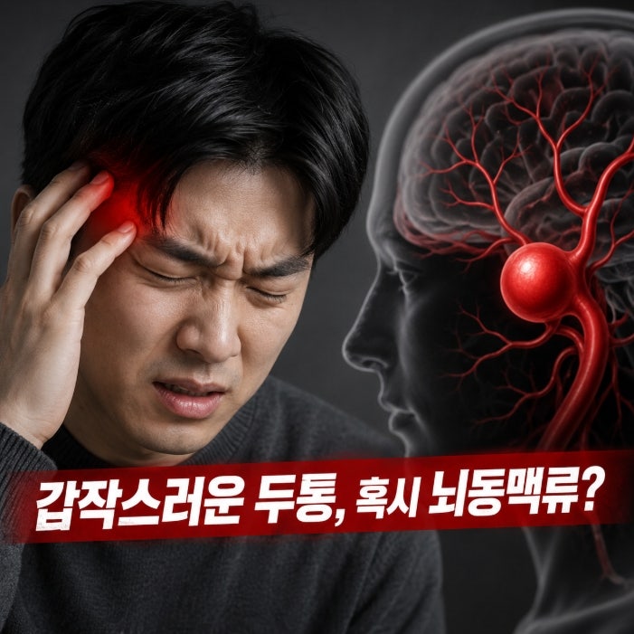 뇌동맥류 증상 원인 총정리 '이럴 때 의심해야 하는 질환'