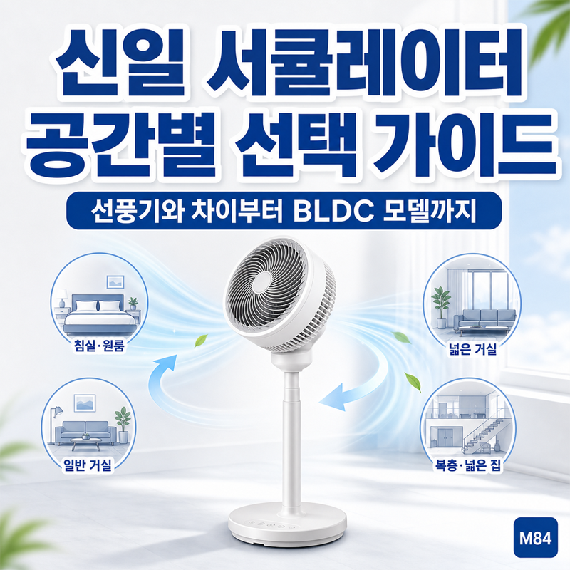 신일 서큘레이터 완전정리 — 선풍기와 뭐가 다른지부터 BLDC 모델 고르는 법까지