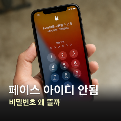 페이스 아이디 안될 때 아이폰 비밀번호 뜨는 이유