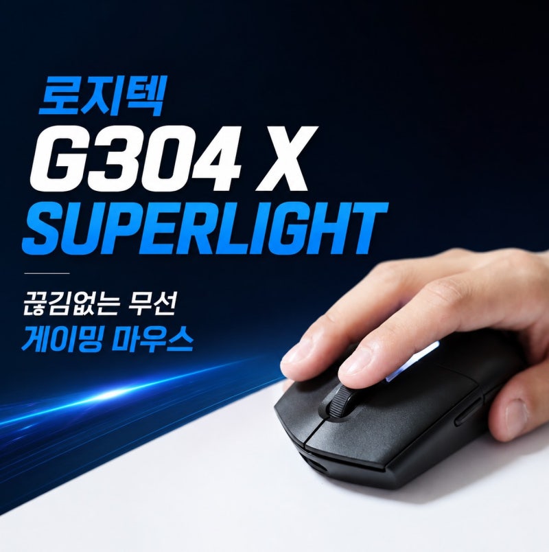 무선 게이밍 마우스 로지텍G G304 X SUPERLIGHT 끊김없는 초저지연 연결 넘사벽이네!