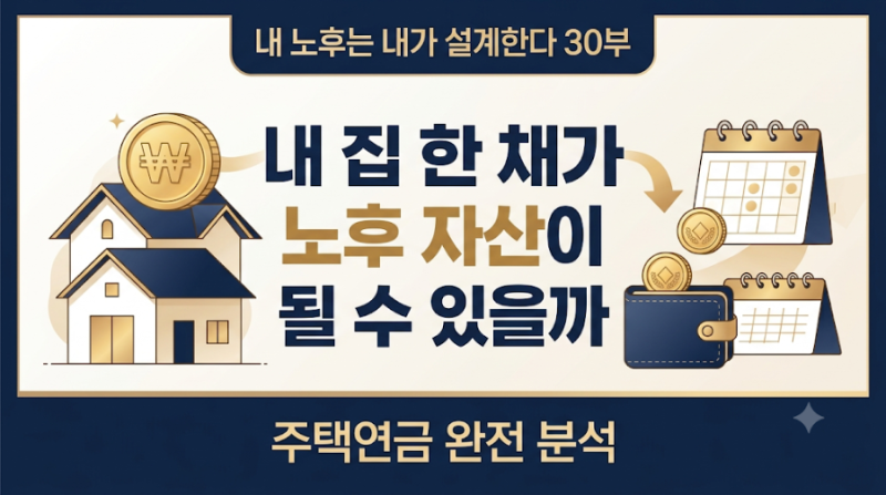 내 집 한 채가 노후 자산이 될 수 있을까 — 주택연금 완전 분석