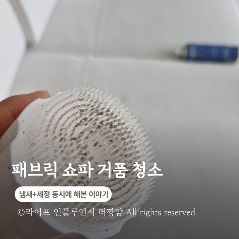 패브릭 쇼파 냄새, 탈취제만 뿌렸다면? 물 없이 청소하는 방법