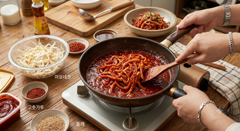 백종원: 고추장 진미채 볶음
