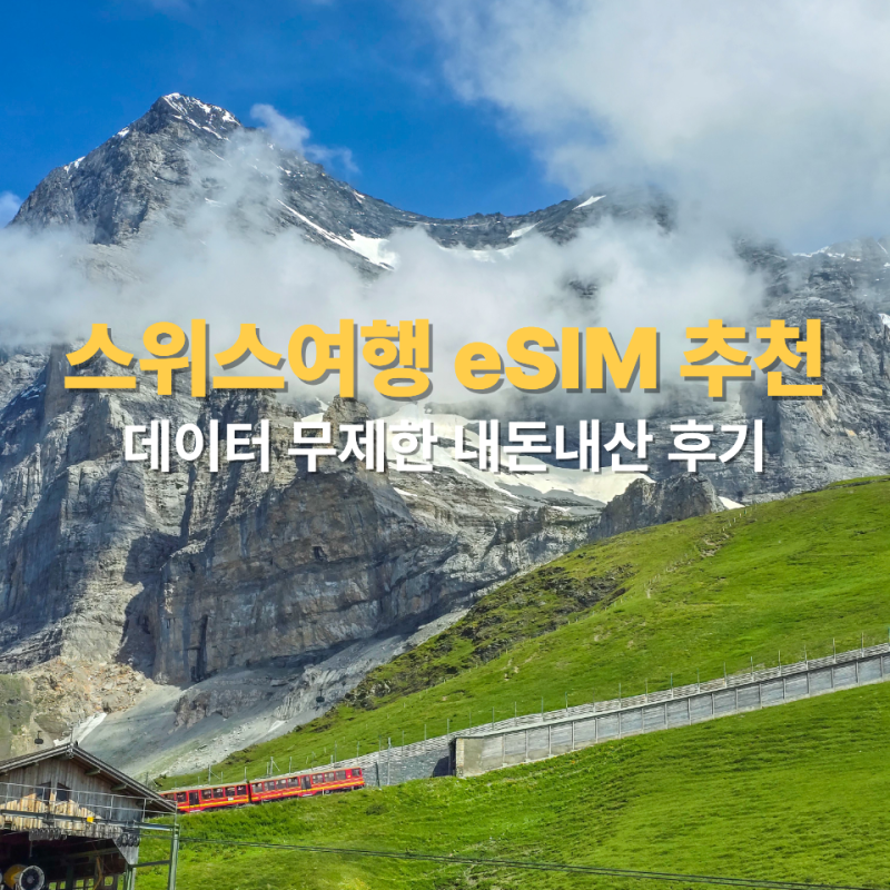 유럽 스위스 여행 esim 유심 추천 유심사 데이터무제한 후기
