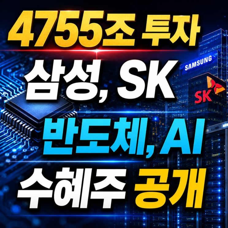 대한민국 3대 <b>메가프로젝트</b> 발표! 반도체·AI·데이터센터 수혜주 총....