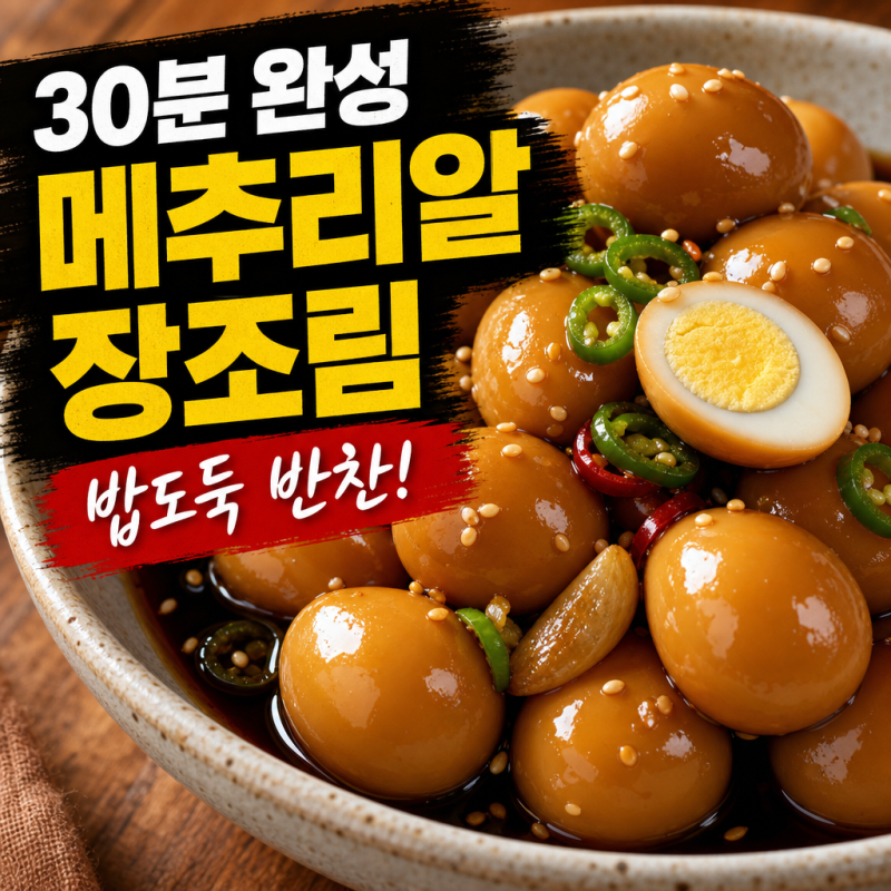 이 순서만 지키면 안 질겨요ㅣ메추리알장조림 황금레시피·양념비율·30분 완성법