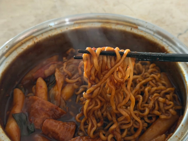 남은 엽떡 더 맛있게! 엽파게티 레시피 조리법 라볶이 요리 후기