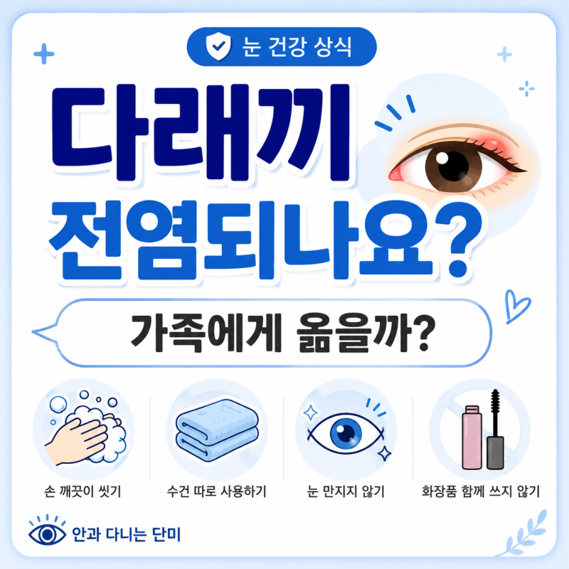다래끼 옮나요? 눈 다래끼 전염 걱정될 때 결막염과 다른 점