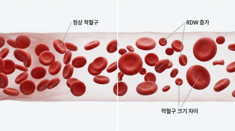 RDW 정상 범위, 건강검진 결과표에서 높거나 낮으면 무엇을 의미할까요?