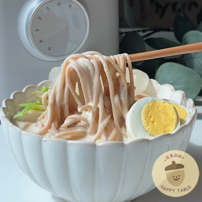 10분 두부 콩국수 만들기! 콩 삶기 없이 시원하고 간단하게 고단백 키토 다이어트 레시피